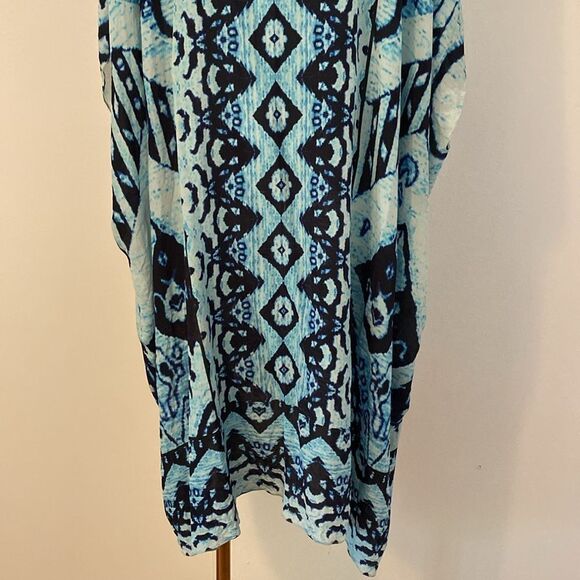 Blue Rococo Sand Blue Embellished Hooded Kaftan Size Small - Picture 9 of 15